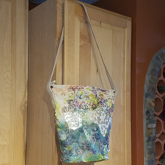 Kelsi Dagger Avery Painted Shoulder Bucket Bag - Picture 2 of 5